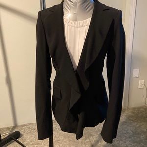 DKNY ruffle front suit jacket, size 6